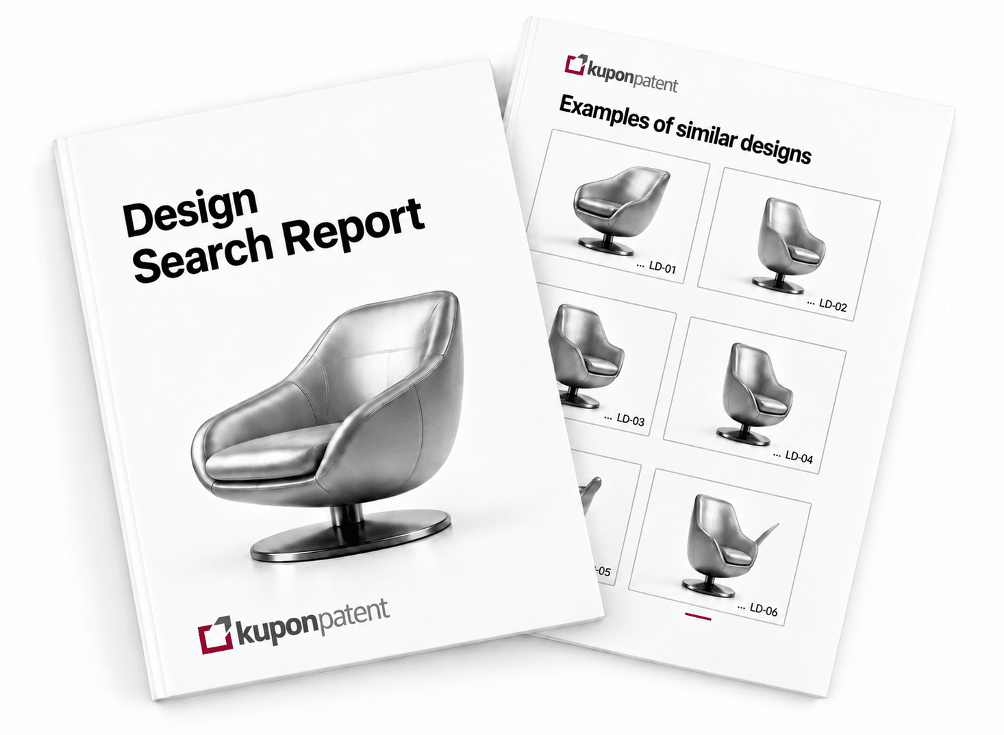 Sample design search report and product comparisons